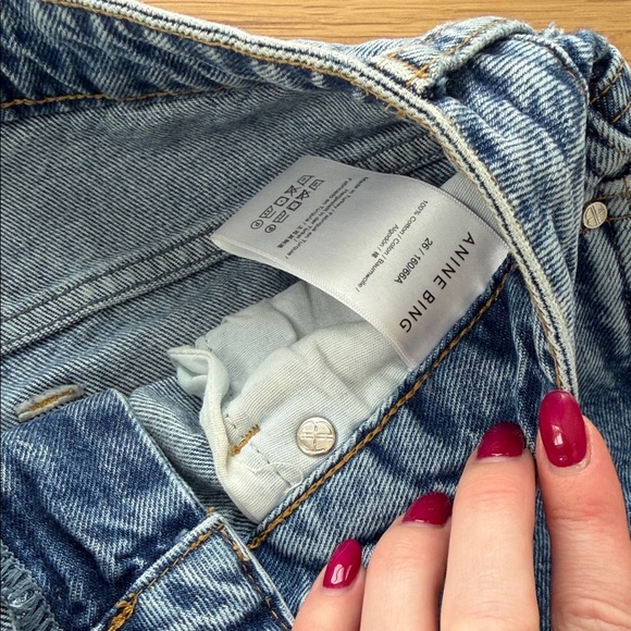 Anine Bing Vin Straight Leg Jean 26 - Picture 9 of 14